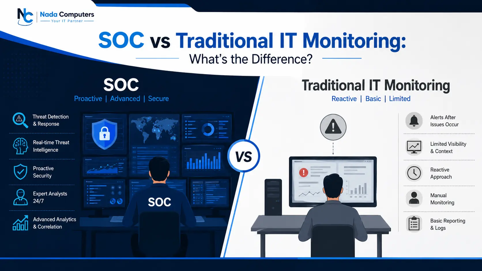 SOC vs Traditional IT Monitoring